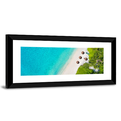 Maldives Aerial Beach View Wall Art