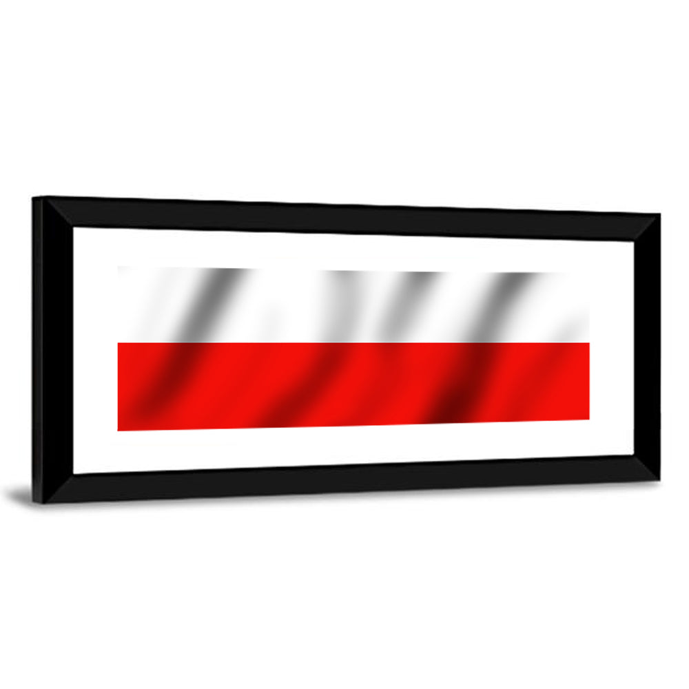 Waving Flag of Poland Wall Art