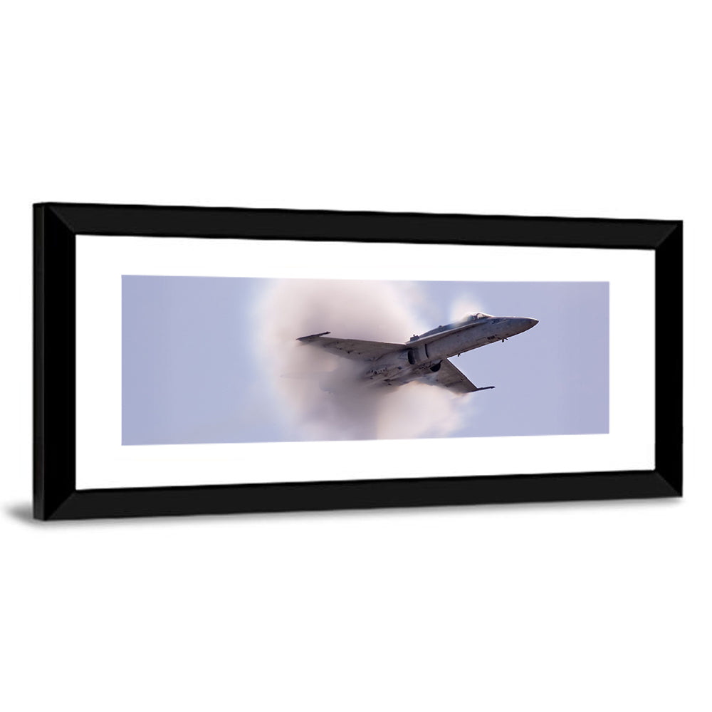 Supersonic Fighter Jet with Vapor Cone Wall Art