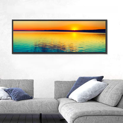 Golden Hour Over Russian Lake Wall Art