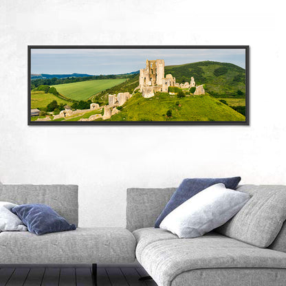 The Ruins Of Corfe Castle Wall Art