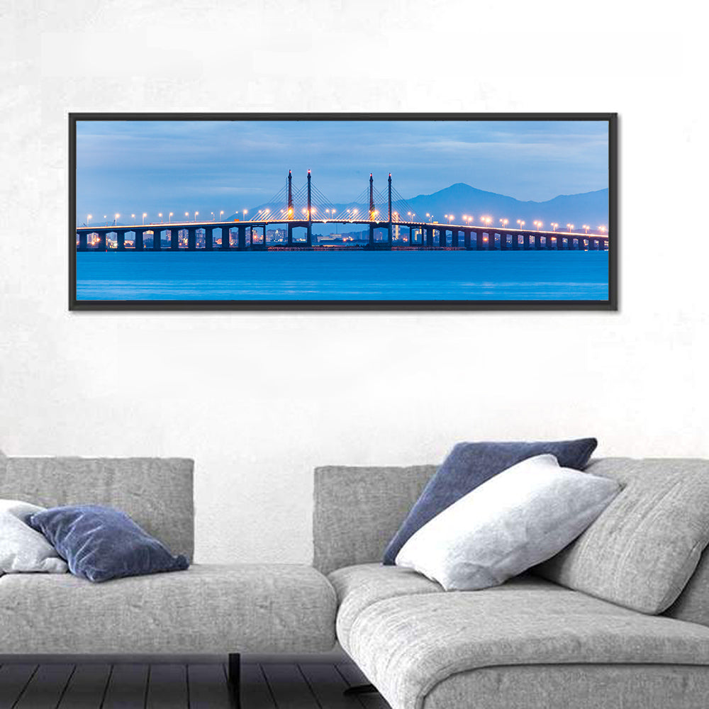Penang Bridge at Dusk Wall Art