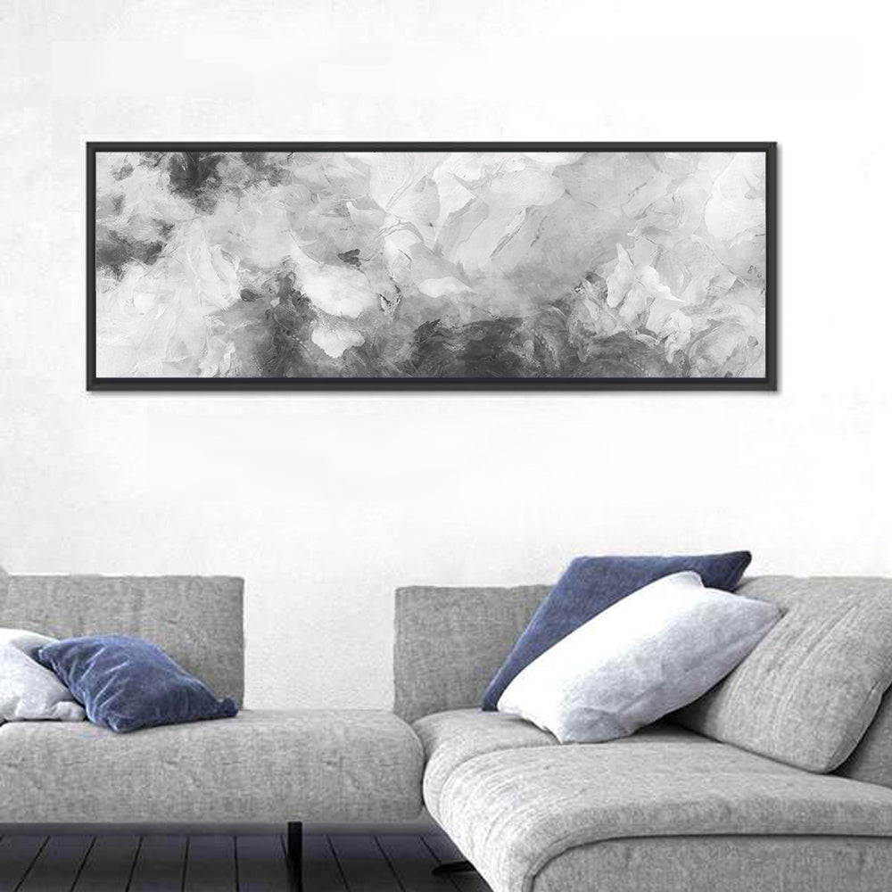 Monochrome Brushstroke Study Wall Art