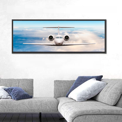 Private Jet in Flight Wall Art