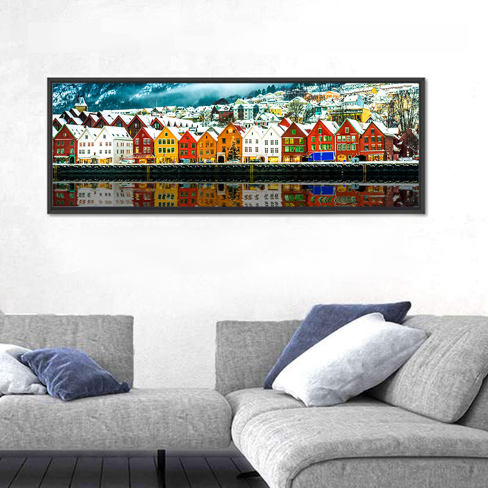 Bryggen Harbor, Bergen Wall Art