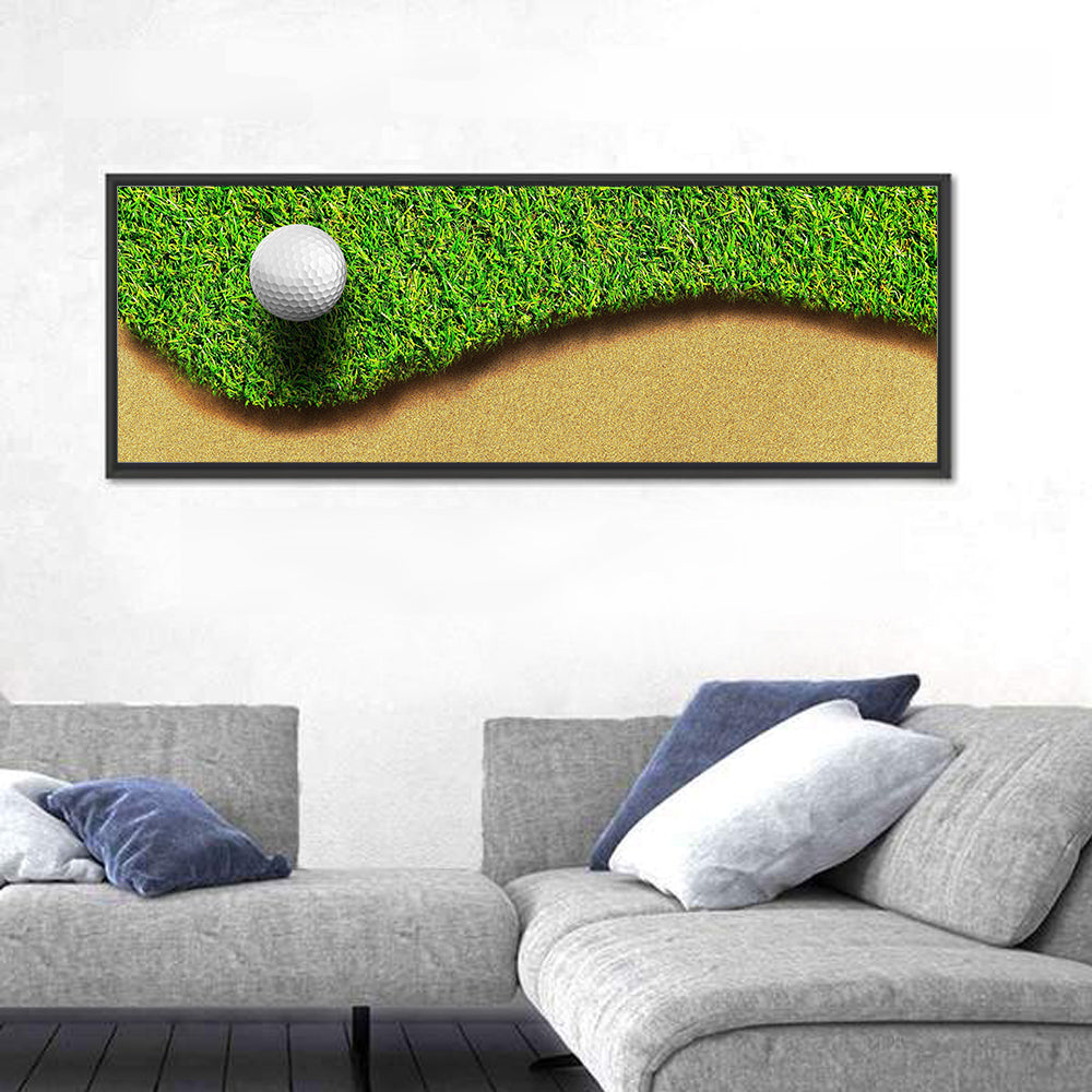 Golf Ball on Bunker Edge Wall Art
