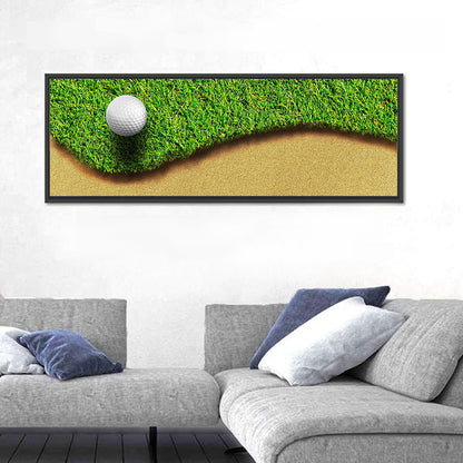 Golf Ball on Bunker Edge Wall Art