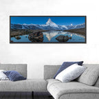 Matterhorn Sunset Over Stelli Lake Wall Art