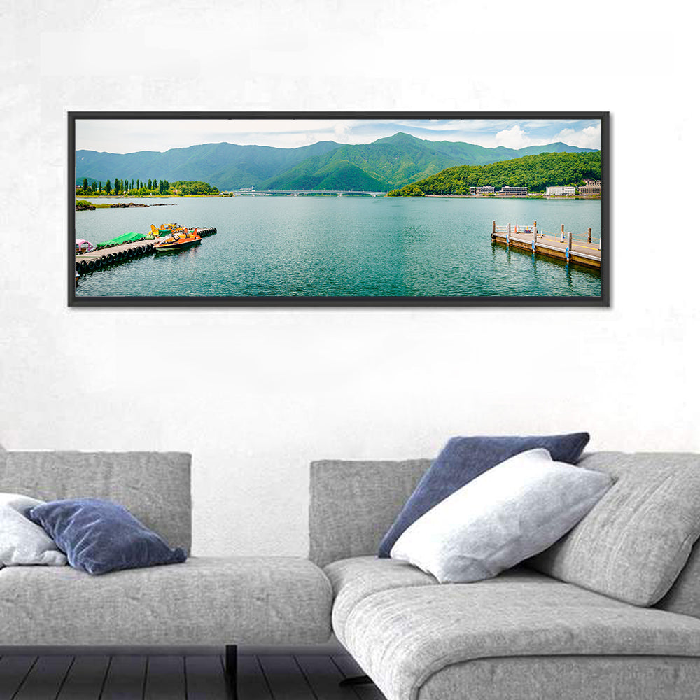 Lake Kawaguchi Mountain View Wall Art