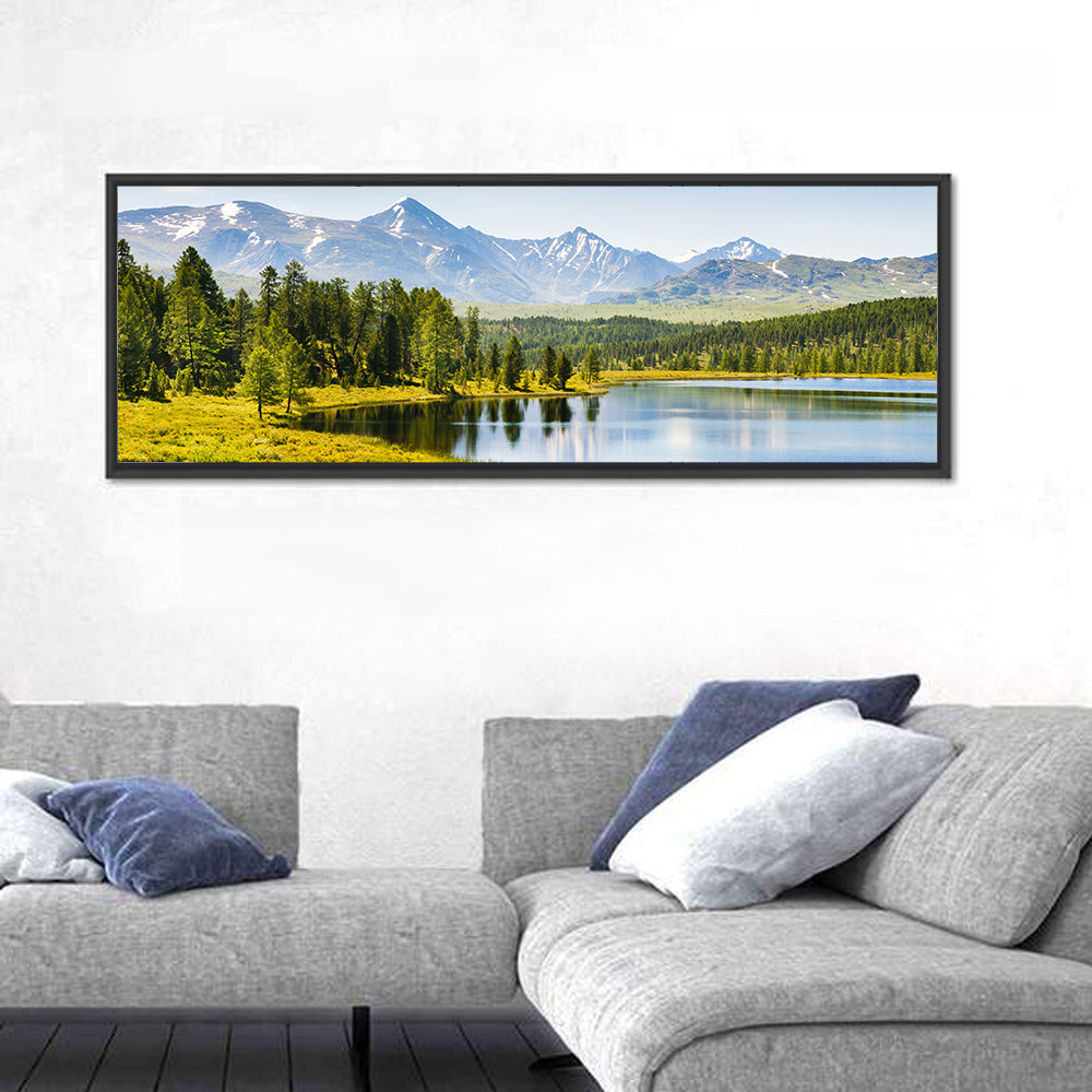 Altai Lake with Snow Capped Peaks Wall Art