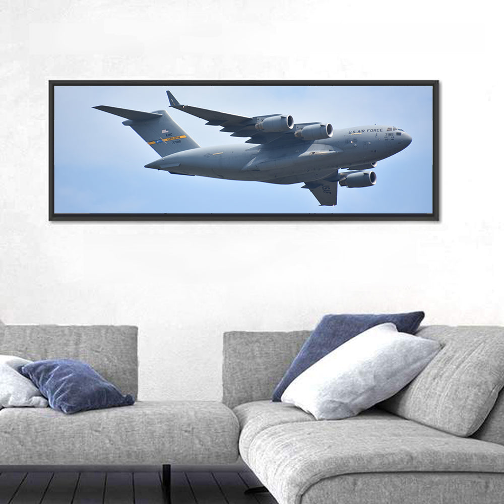 C-17 Globemaster Iii England Airshow Blue Sky Wall Art
