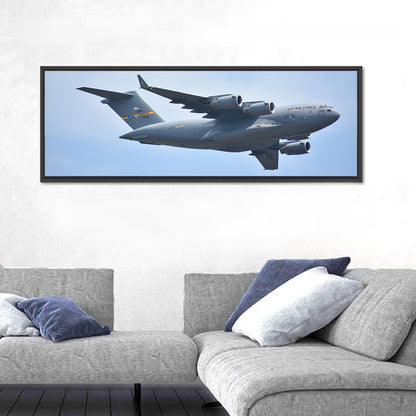 C-17 Globemaster Iii England Airshow Blue Sky Wall Art