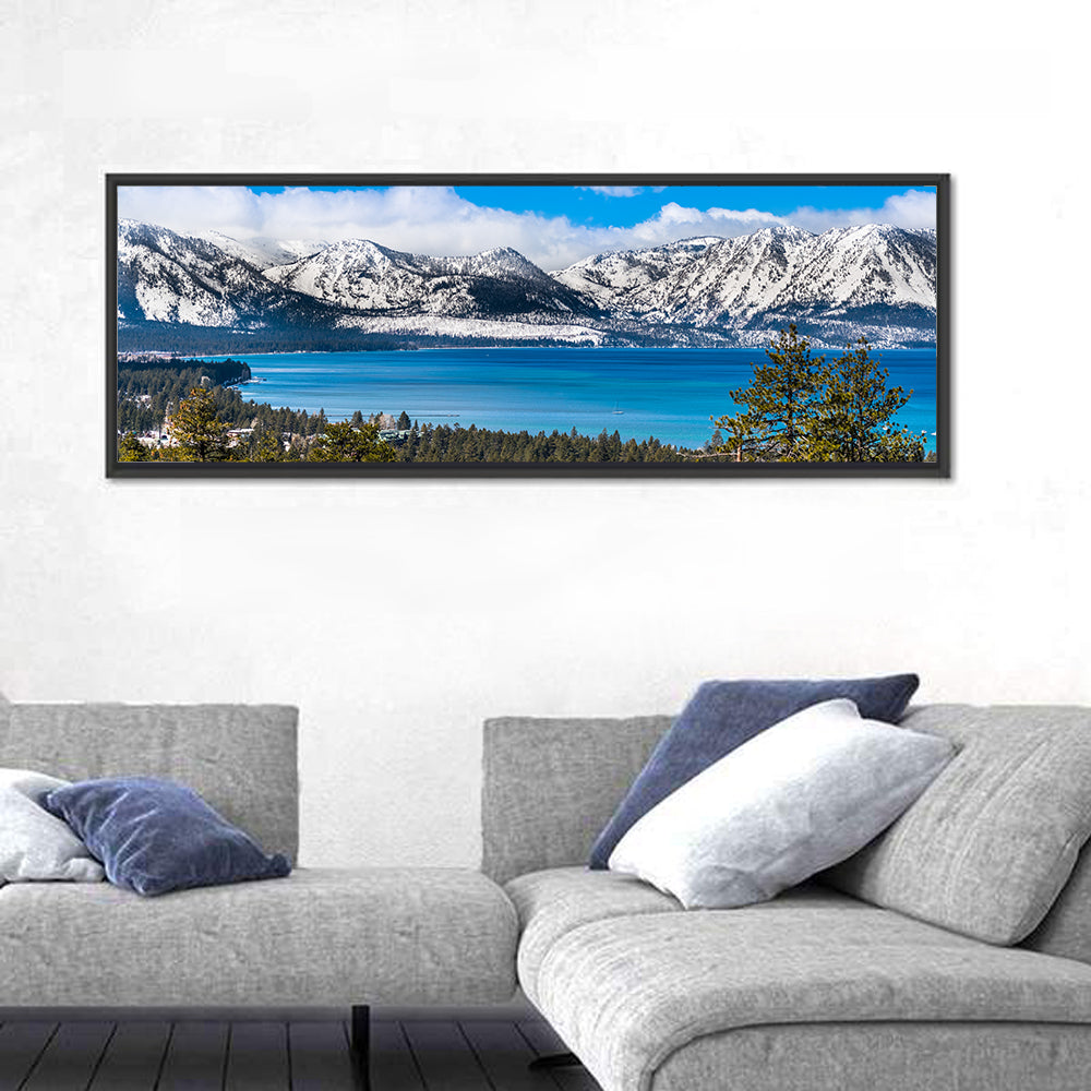 Lake Tahoe Snow-capped Sierra Peaks Wall Art