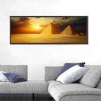 Great Pyramids of Giza at Dusk Wall Art