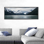 Glacial Mountain Lake Reflection Wall Art