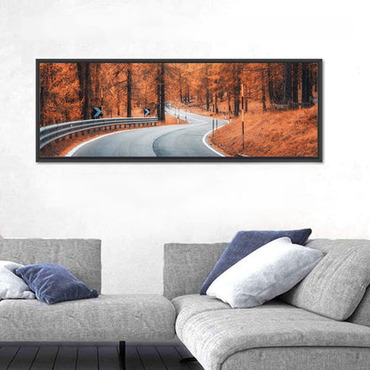 Autumn Road at Sunset Wall Art