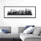 Karachi Skyline Silhouette Wall Art