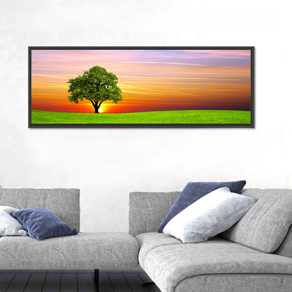 Lone Tree at Sunset Wall Art