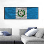 Guatemala Flag with Coat of Arms Wall Art
