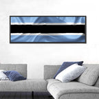 Rippled Botswana Flag Wall Art