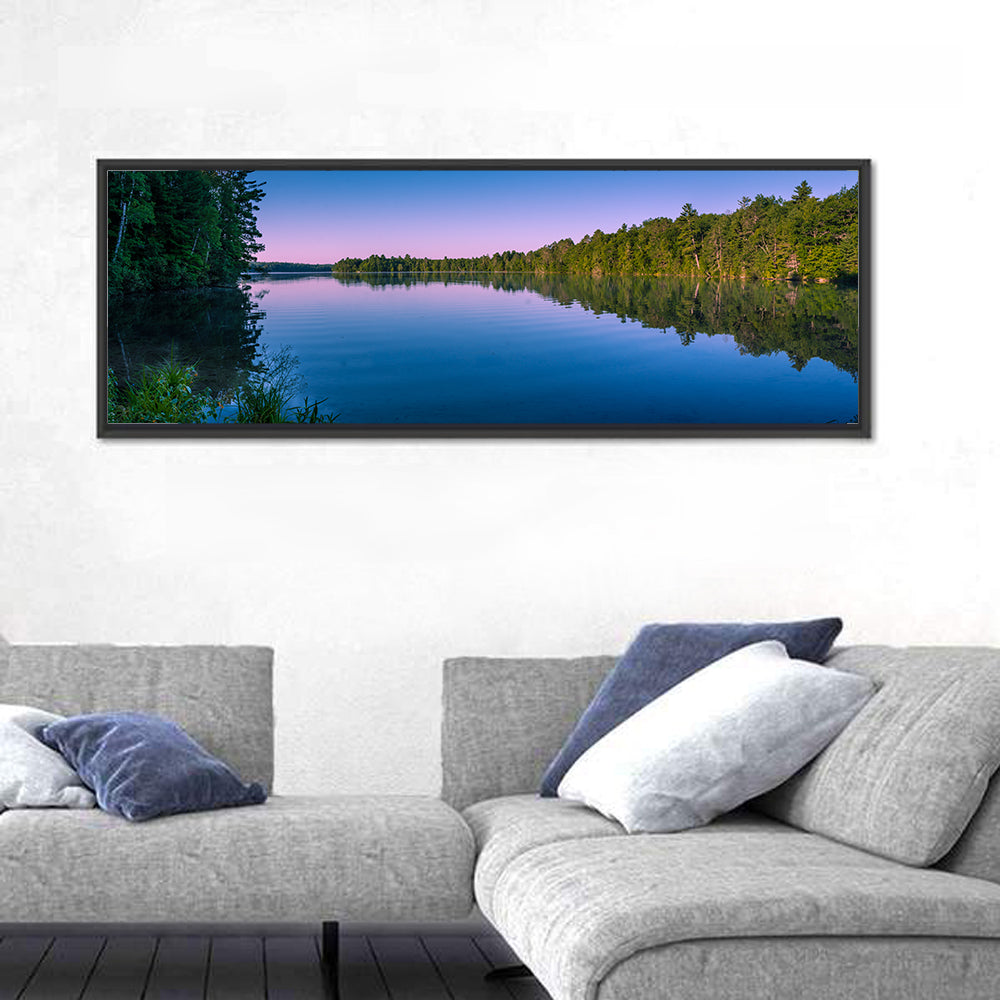 Lake Owen Wall Art in a room, panoramic