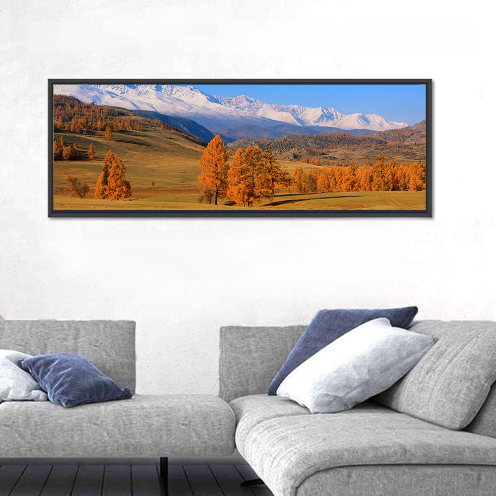Altay Mountains with Golden Larches Wall Art