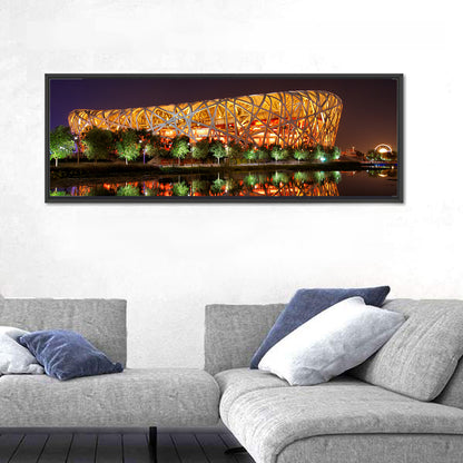 Beijing National Stadium at Night Wall Art