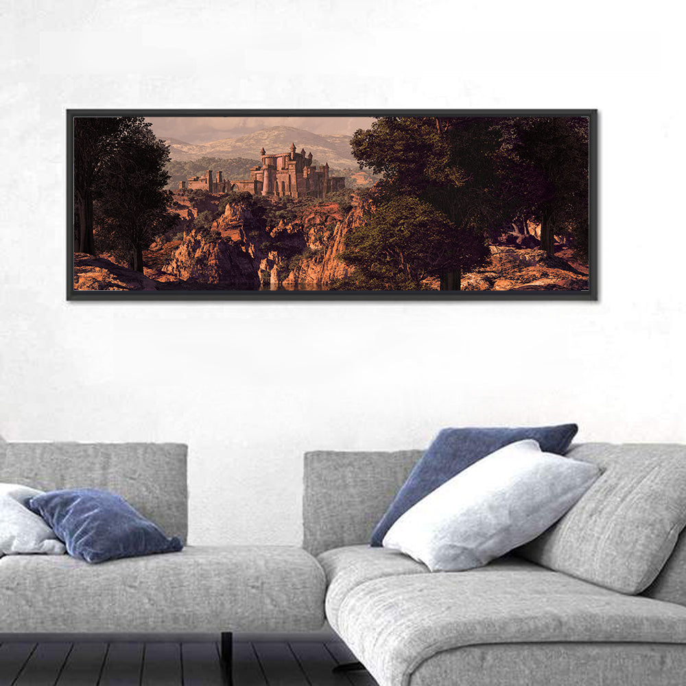 Medieval Castle at Golden Hour Wall Art