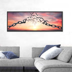Breaking Chains at Sunset Wall Art