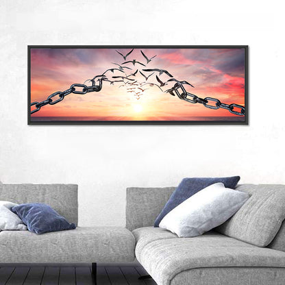 Breaking Chains at Sunset Wall Art
