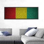 Textured Guinean Flag Wall Art