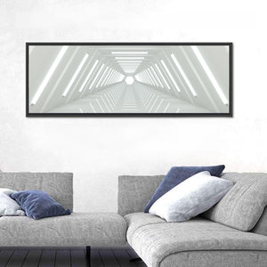 Isolated White Tunnel Wall Art