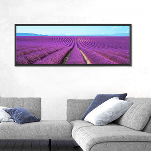 Lavender Flower Fields Wall Art