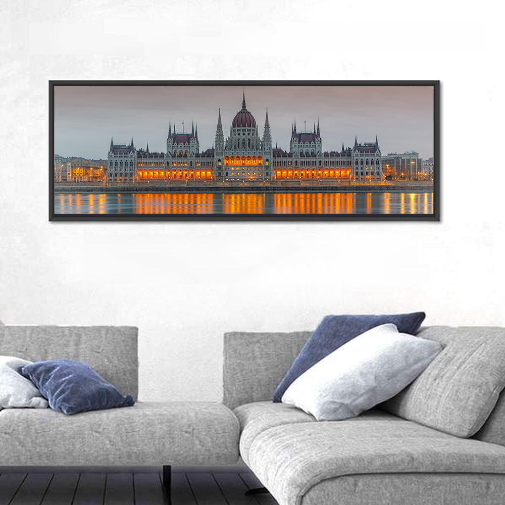 Budapest Parliament at Dusk Wall Art