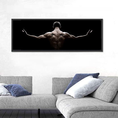 Muscular Back with Nautical Star Tattoos Wall Art