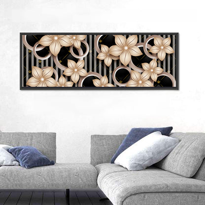 3d Floral Circle Pattern Wall Art