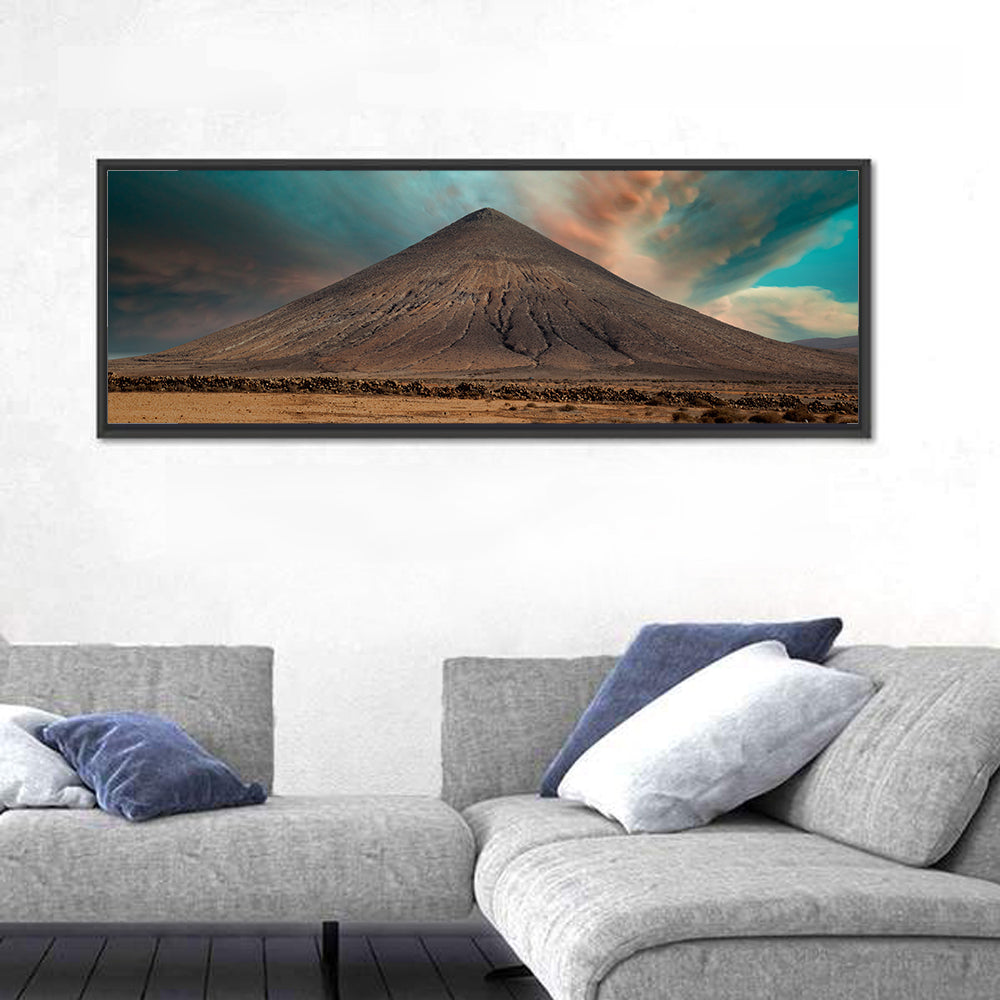 Volcanic Mountain On Island Of Fuerteventura Spain Wall Art