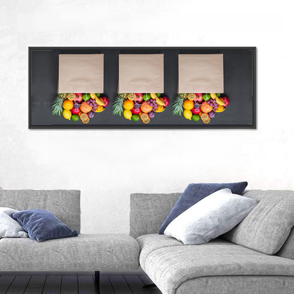 Three Paper Bags of Fruit Wall Art