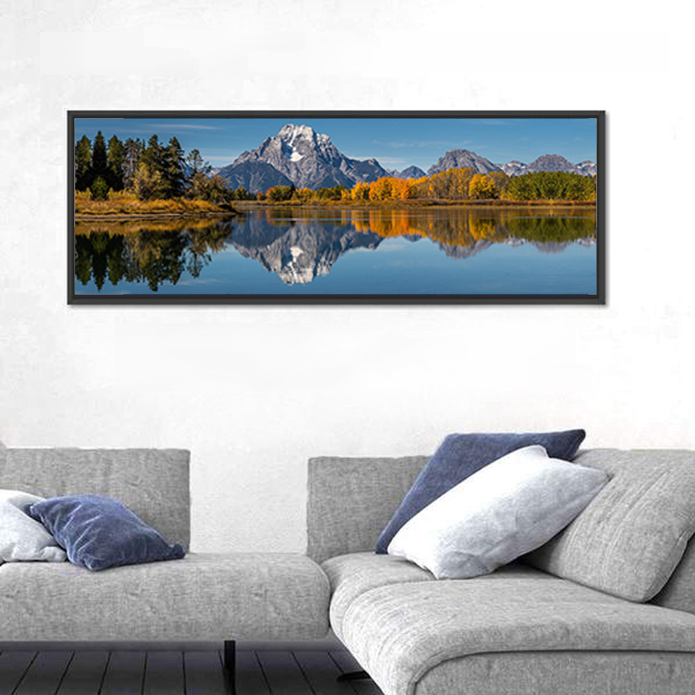 Mount Moran And Snake River Ox Bow Bend Wyoming Wall Art