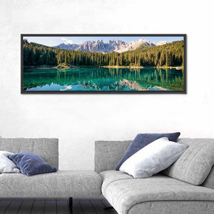 Karer Lake At The Dolomites In Italy Wall Art