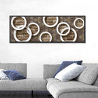 Flower Rings Over Brick and Tile Wall Art