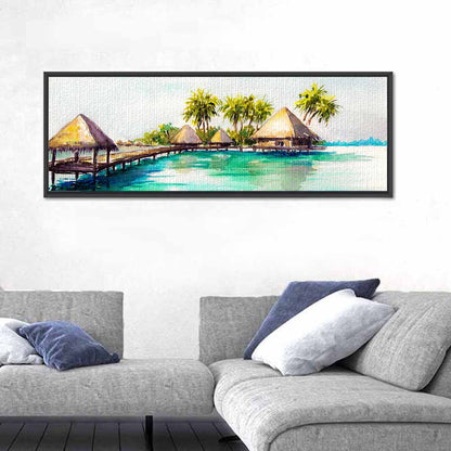 Overwater Bungalows Wall Art