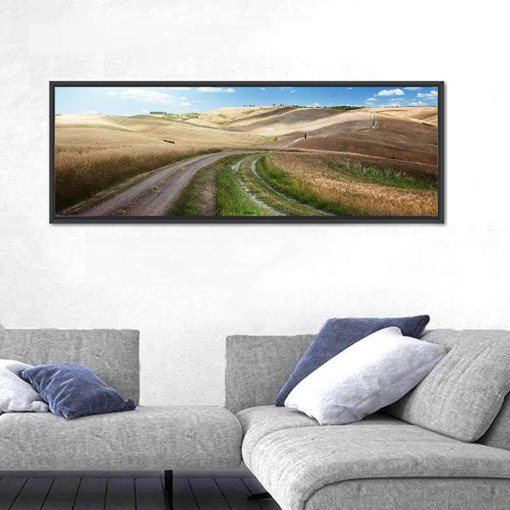 Dirt Road Through Tuscany Wall Art
