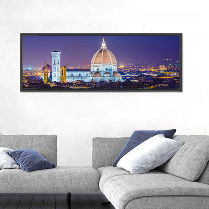 Florence Night Skyline Wall Art
