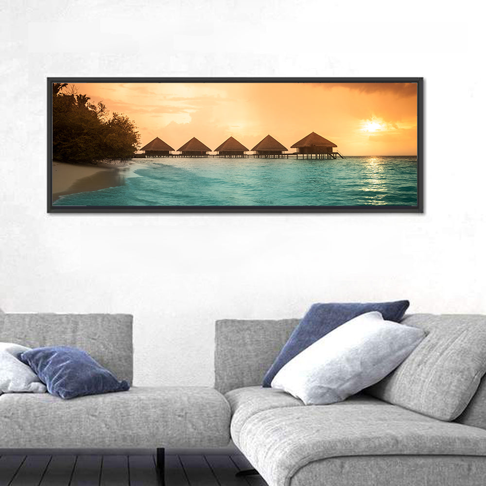 Over Water Bungalows In Bora Bora Wall Art