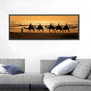 Tourists Riding Camels Wall Art