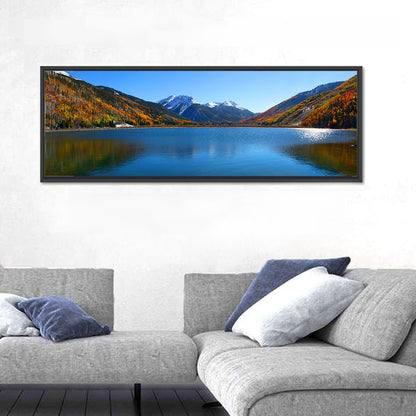 Crystal Lake Colorado Autumn Reflection Wall Art