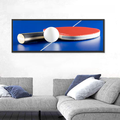Table Tennis Paddle Close-up Wall Art