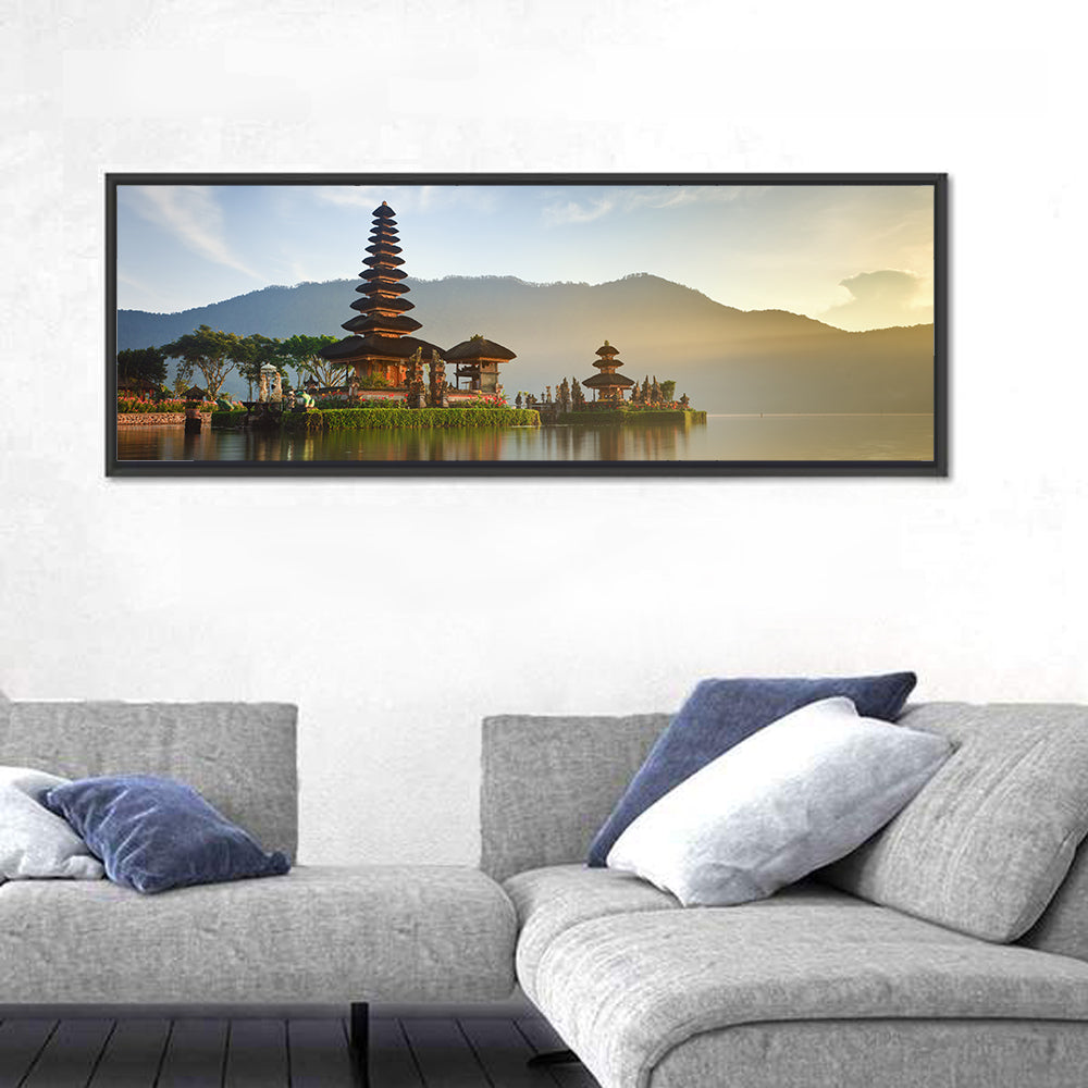 Ulun Danu Beratan Temple at Sunrise Wall Art