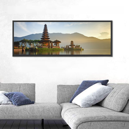 Ulun Danu Beratan Temple at Sunrise Wall Art
